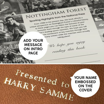 Nottingham Forest Personalised Football Gift Book, 9 of 12