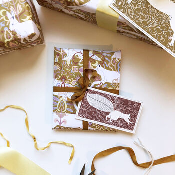 Fox, Hare, Squirrel And Deer Gift Wrap, 6 of 7