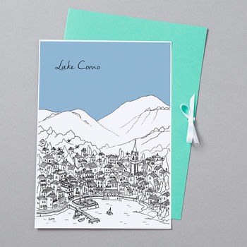 Personalised Lake Como Print, 10 of 10