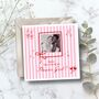 Personalised Maid Of Honor Proposal Photo Card, Maid Of Honor Proposal Card, Pink Stripes Red, thumbnail 3 of 4