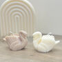 White Swan Candle Sculptural Home Decor Gift For Her, thumbnail 3 of 12