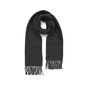 Slim And Short Fringed Cashmere Scarf Grey, thumbnail 1 of 2