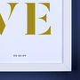 Personalised Stencil Love Print, thumbnail 5 of 9