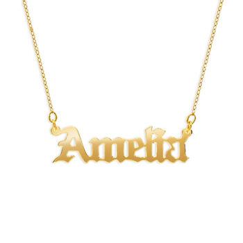 Personalised Old English Name Necklace, 7 of 7