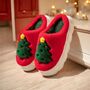 Plush Christmas Tree Bubble Slippers, thumbnail 8 of 11