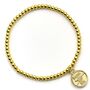 Arsenal Football Club Gold Finish Ballbead Bracelet, thumbnail 3 of 3