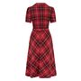 Lisa Dress In Cotton Red Check 1940s Vintage Style, thumbnail 2 of 3