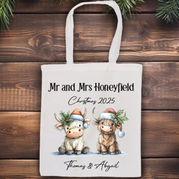 Personalised Christmas Highland Cow Family Gift Collection, 8 of 11