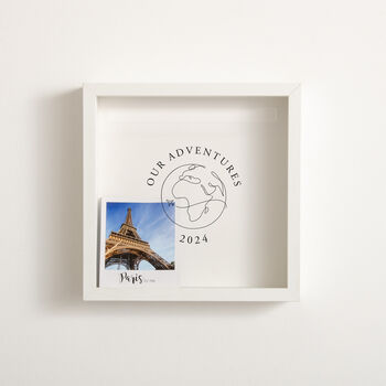 Personalised Globe Travels Memory Box Frame, 7 of 9