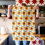 Sunflowers Organic Cotton Tea Towel, thumbnail 1 of 10