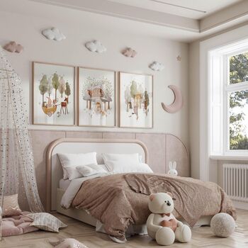 Woodland Carriage And Forest Friends Nursery Art Print – Whimsical Animal Wall Art For Children’s Rooms, 2 of 5