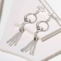 Sterling Silver Tassel Earrings, thumbnail 5 of 8