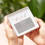 50th Birthday Solid Sterling Silver Five Star Bracelet, thumbnail 1 of 5