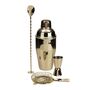 Classic Gold Cocktail Shaker Set In Gift Box, thumbnail 2 of 2
