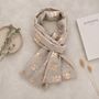Retro Metallic Elephants Scarf, thumbnail 3 of 7