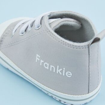 Personalised Grey High Top Trainers, 4 of 5