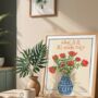 What If It All Works Out Print? Poppies In A Vase Wall Art Print | Digital Download, thumbnail 6 of 7