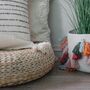 Fiesta White And Colourful Tassel Basket, thumbnail 6 of 6