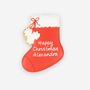 Hand Iced Personalised Christmas Stocking, thumbnail 2 of 3