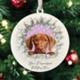 Personalised Christmas Vizsla Break Through, thumbnail 3 of 10