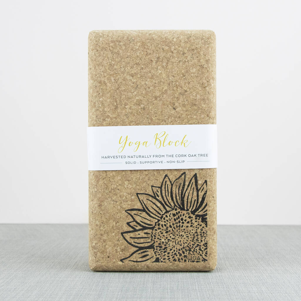 cork yoga block by liga
