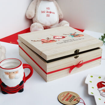 Personalised Wooden Christmas Eve Box, 3 of 6