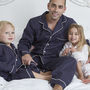 Men's Personalised Navy Cotton Pyjamas, thumbnail 5 of 10