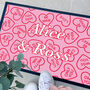 Personalised Sweet Hearts Doormat Wedding Gift, thumbnail 2 of 2