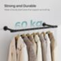 Set Of Two Wall Mounted Clothes Rail Space Saving, thumbnail 5 of 7