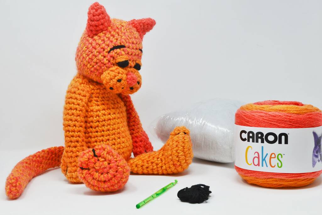 Gingersnap Cat Crochet Kit By The Knitty Critters
