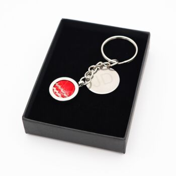 Personalised Cricket Ball Key Chain/Keyring, 3 of 6