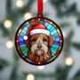 Welsh Terrier In Santa Hat Suncatcher Decoration, thumbnail 2 of 6