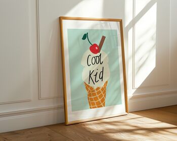Cool Kid 99 Ice Cream Art Print, 6 of 6