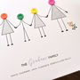 Personalised Family Button Print Unframed, thumbnail 6 of 12
