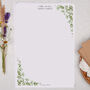 A4 Personalised Letter Writing Paper With Botanicals, thumbnail 1 of 5
