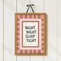 Night Night Sleep Tight Print, thumbnail 2 of 3