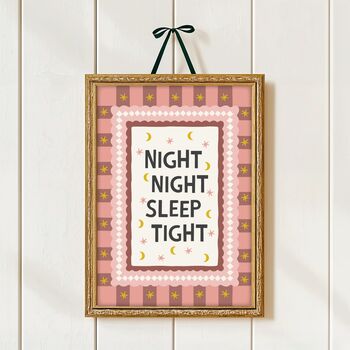 Night Night Sleep Tight Print, 2 of 3