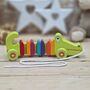 Wooden Crocodile Pull Along Toy, thumbnail 2 of 4
