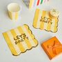 Colourful Let's Party Paper Napkins X 16, thumbnail 3 of 3