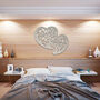 Metal Hearts Wall Art Bedroom Hanging Decor, thumbnail 6 of 12