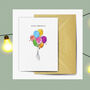 Happy Birthday Balloons Seed Embedded Card, thumbnail 1 of 3