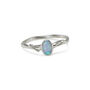 Dainty Silver Opal Ring, thumbnail 9 of 9