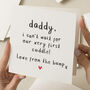 Cute Daddy Father's Day Card From Bump, thumbnail 1 of 7