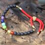 Gold Plated Chakra Gemstone Bracelet, thumbnail 3 of 3