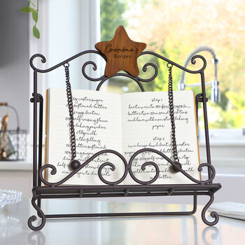 Personalised Star Baker Cookbook Stand, 3 of 5