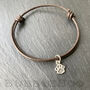 Paw Charm Bracelet. Solid Sterling Silver Charm, thumbnail 7 of 10