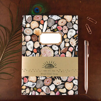 Mollusca Sea Shell A5 Lined And Plain Notebook Set, 2 of 8