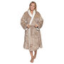 Super Soft Sherpa Style Dressing Gown With Star Sign Design, thumbnail 8 of 9