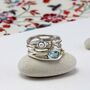 Blue Topaz And Freshwater Pearl Statement Ring, thumbnail 1 of 11