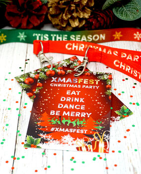 Xmas Fest Christmas Party Vip Lanyards Accessories, 11 of 12